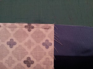 1/4" stopping point at corner.