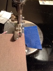 Blue Tape as 1/4" guide